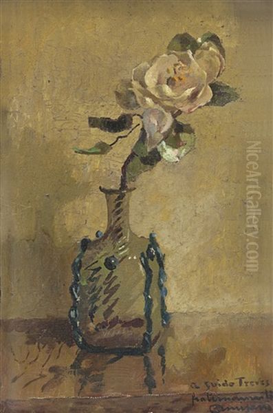 Rosa Oil Painting by Giuseppe Amisani