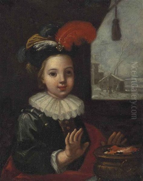 An Allegory Of Winter Oil Painting by Antonio Amorosi