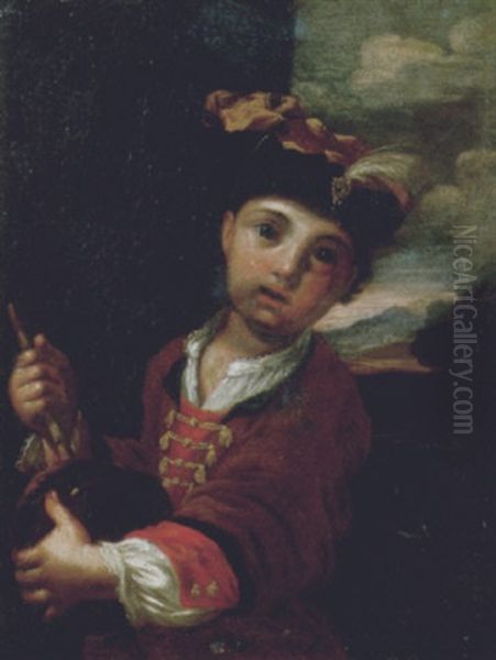 Il Suonatore Di Putipu Oil Painting by Antonio Amorosi