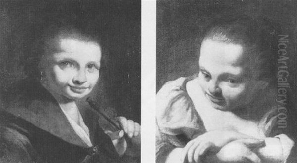 Bildnis Eines Bauernmadchens Oil Painting by Antonio Amorosi