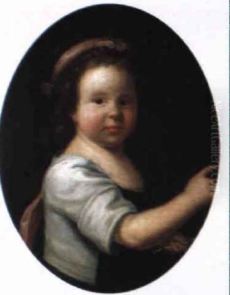 Ritratto Di Bambina Oil Painting by Antonio Amorosi
