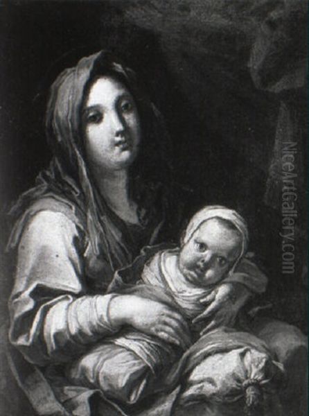 The Madonna And Child Oil Painting by Antonio Amorosi