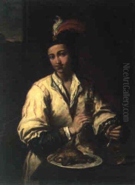 Ritratto Di Fanciullo Oil Painting by Antonio Amorosi