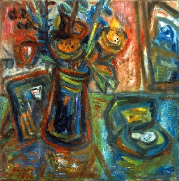 Flower Still-life Oil Painting by Imre Amos