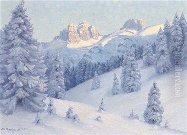 Spannort Oil Painting by Wilhelm Amrhein