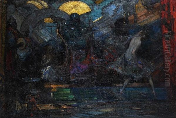 The Dancer Oil Painting by John Henry Amshewitz