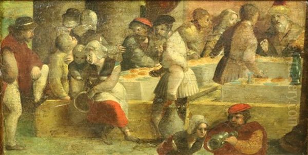 The Parable Of The Great Supper Oil Painting by Jan van Amstel