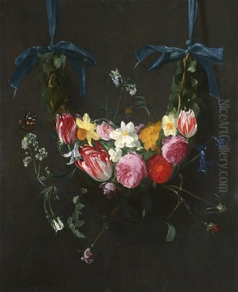 Interieur De Bordel Oil Painting by Jan van Amstel