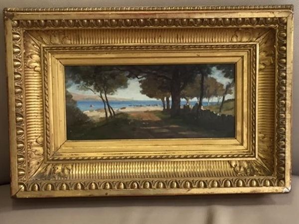 Chemin De Port Manec En Bretagne Oil Painting by Auguste Paul Charles Anastasi