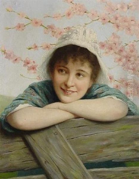 Kirschblutenzauber Oil Painting by Ernst Anders