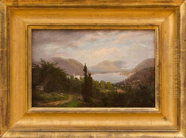 View Of Peekskill, Ny Oil Painting by Frank Anderson