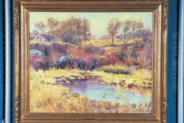 Late Autumn Oil Painting by Oscar Anderson