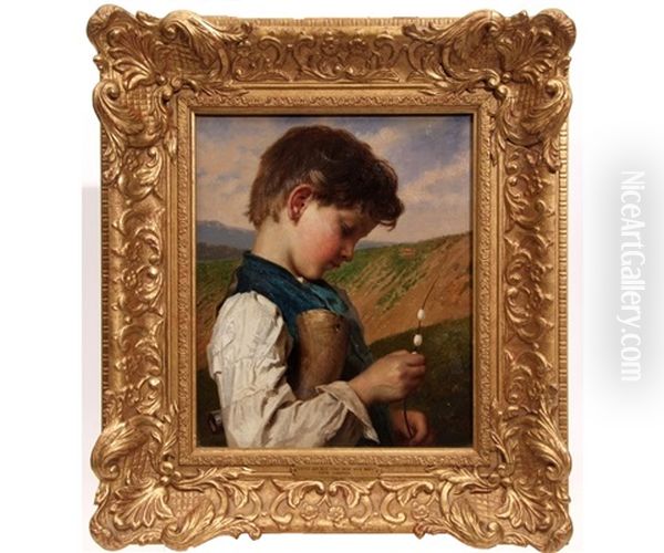 Little Boy Blue Come Blow  Your Horn Oil Painting by Sophie Gengembre Anderson
