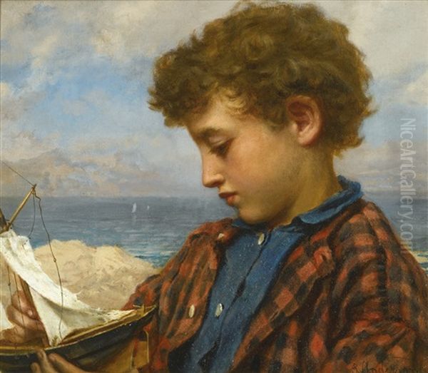 The Young Yachtsman Oil Painting by Sophie Gengembre Anderson