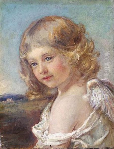 Cupid Oil Painting by Sophie Gengembre Anderson