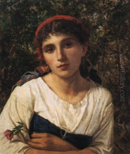 Rosa Oil Painting by Sophie Gengembre Anderson