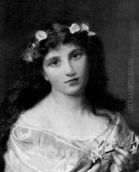 Spring Flowers Oil Painting by Sophie Gengembre Anderson