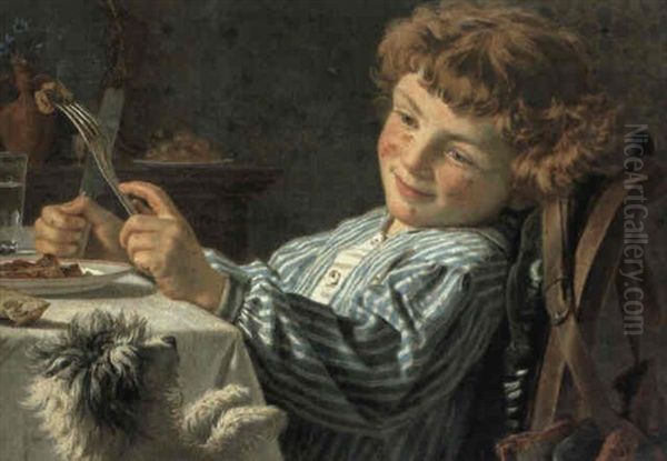 An Opportune Moment Oil Painting by Sophie Gengembre Anderson