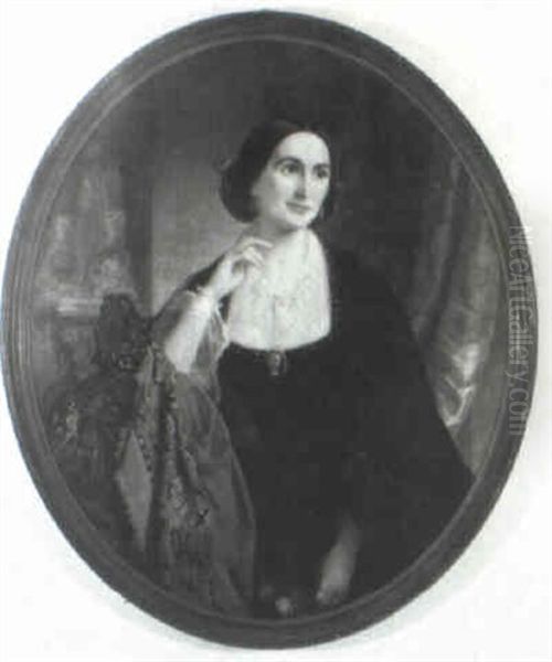 Portrait Of A Lady Oil Painting by Sophie Gengembre Anderson