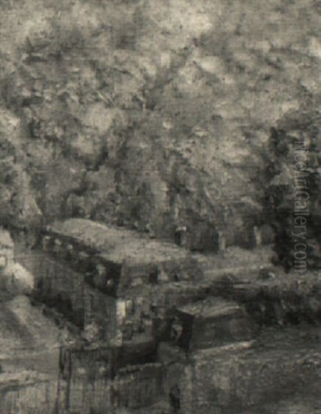 Factory Scene Oil Painting by Albert Andre