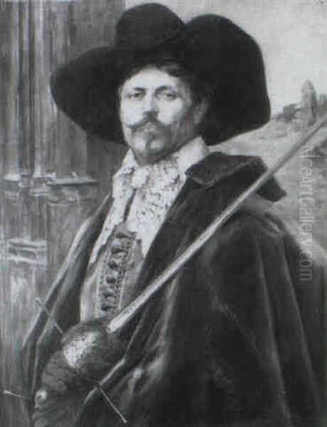 Retrato De Caballero Oil Painting by Alex De Andreis