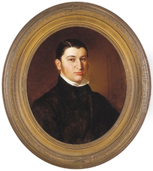 Bildnis Eines Mannes Oil Painting by Baron Heinrich von Angeli