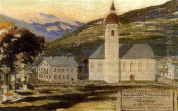 Ried - Kaltenbach Im Zillertal Oil Painting by Max Angerer