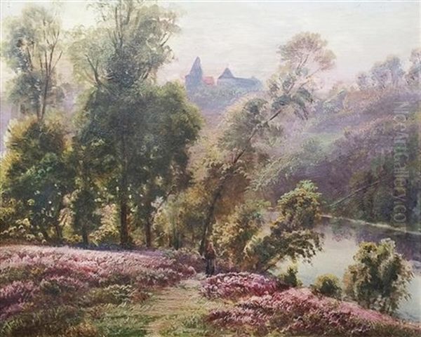 Champs De Bruyere Oil Painting by Gaston Anglade