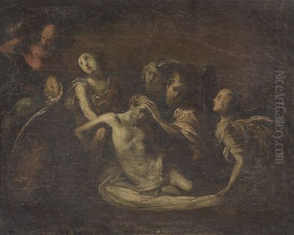 Deposizione Oil Painting by Giovanni Andrea Ansaldo