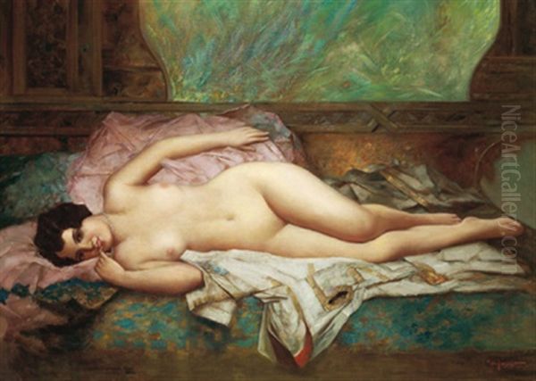 Odaliske Oil Painting by Eugene Ansen-Hofmann