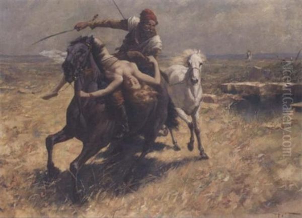 The Chase Oil Painting by Eugene Ansen-Hofmann