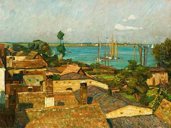 O.t. (am Stettiner Haff) Oil Painting by Otto Antoine