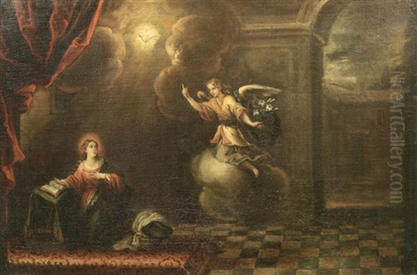 The Annunciation Oil Painting by Francisco Antolinez Y Ochoa