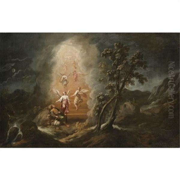 Jacob's Dream Oil Painting by Francisco Antolinez Y Ochoa