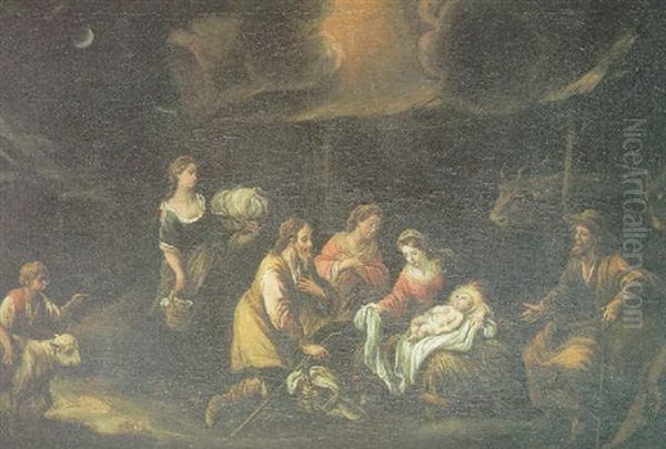 La Adoracion De Los Pastores Oil Painting by Francisco Antolinez Y Ochoa