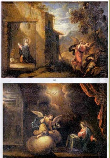 La Anunciacion Oil Painting by Francisco Antolinez Y Ochoa