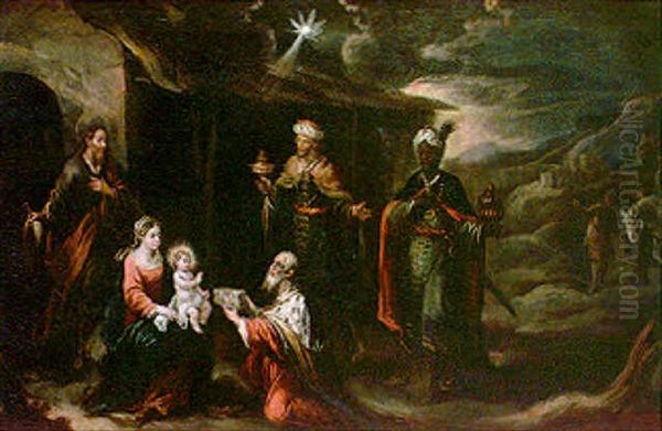 Epifania Oil Painting by Francisco Antolinez Y Ochoa