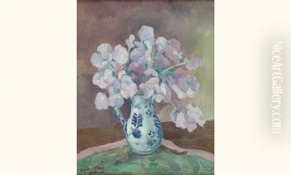 Bouquet Oil Painting by Louis Robert Antral