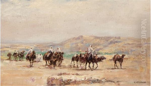 Karawane Oil Painting by Maurycy Apfelbaum
