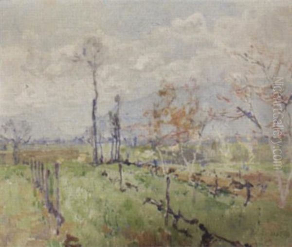 Landschaft Im Fruhling Oil Painting by Armand Adrien Marie Apol