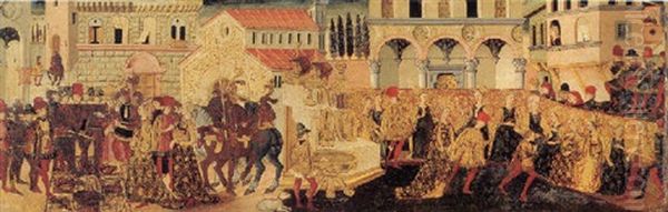 The Continence Of Scipio Oil Painting by Apollonio di Giovanni