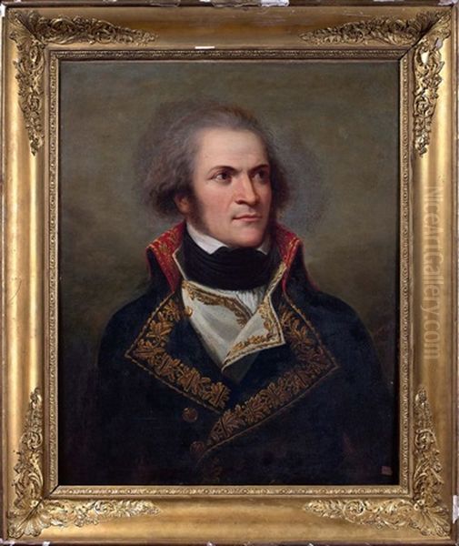 Portrait De Guillaume Marie-anne Brune En Habit De General De Division (1763 - 1815) Oil Painting by Andrea, the Elder Appiani
