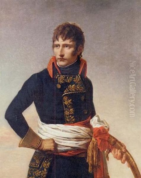 Portrait Of Napoleon Bonaparte As First Consul, Holding A Sabre Oil Painting by Andrea, the Elder Appiani