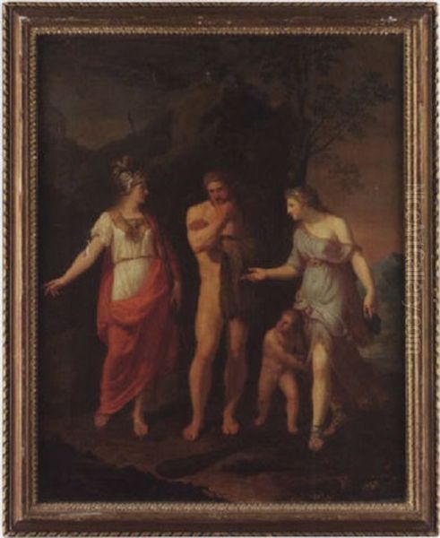 Herakles Am Scheideweg Oil Painting by Andrea, the Elder Appiani