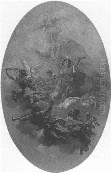 An Allergory Of Eternity Oil Painting by Andrea, the Elder Appiani