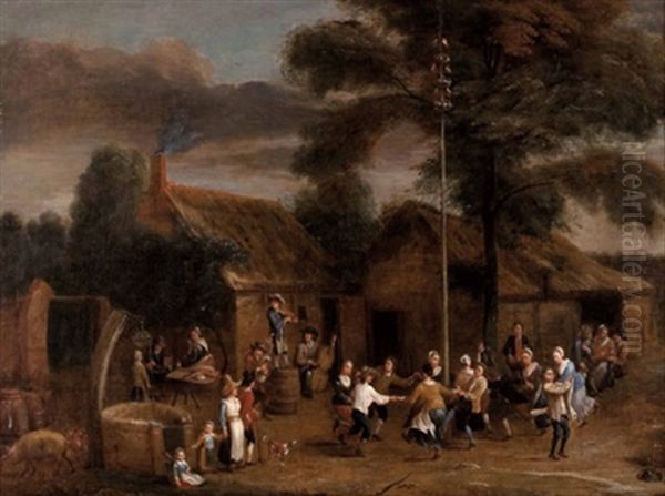 Tanz Um Den Maibaum Oil Painting by Thomas Van Apshoven