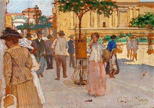 Largo Da Carioca Oil Painting by Gustavo Dall鈥?Ara