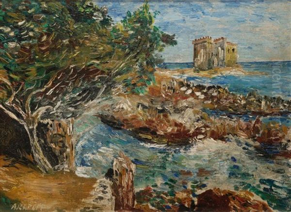 Bord De Mer Oil Painting by Alexis Paul Arapov