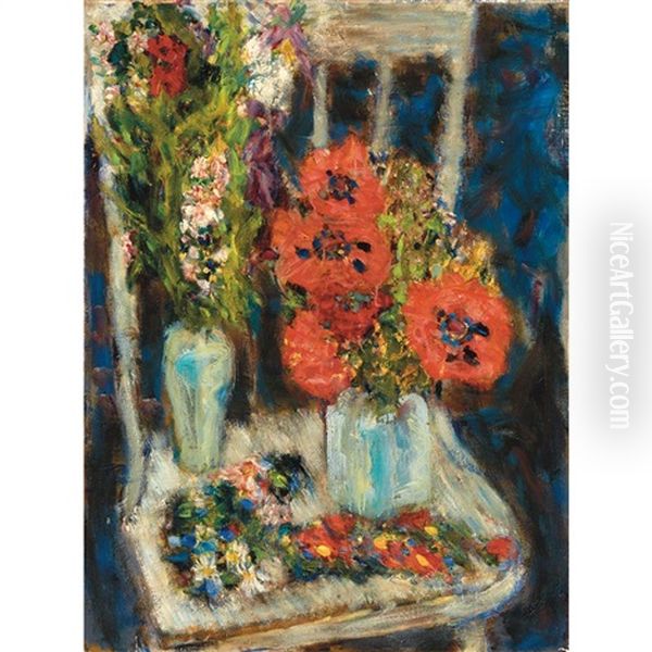 Poppies, Annasquam Oil Painting by Alexis Paul Arapov