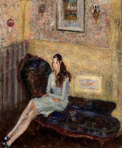 Portrait Of Madame Villon Oil Painting by Alexis Paul Arapov